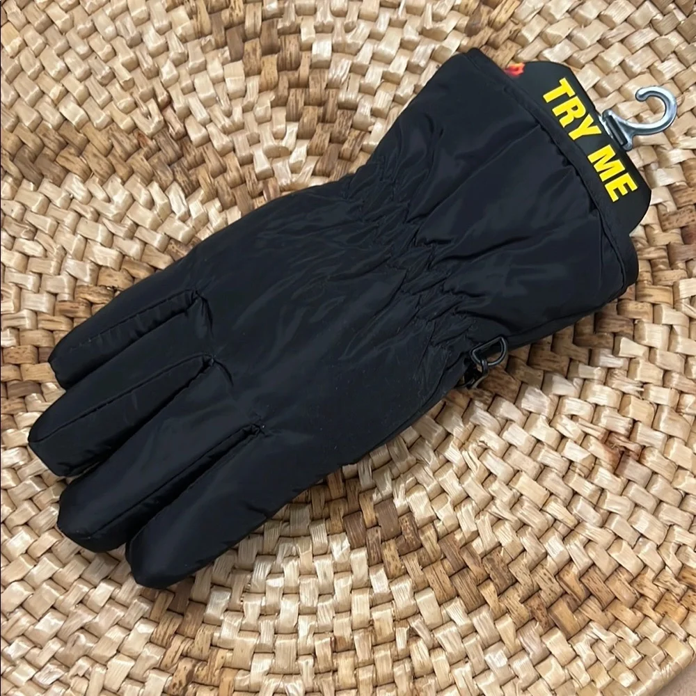 Escape Heat Insulated Thermal Ski Gloves - Black